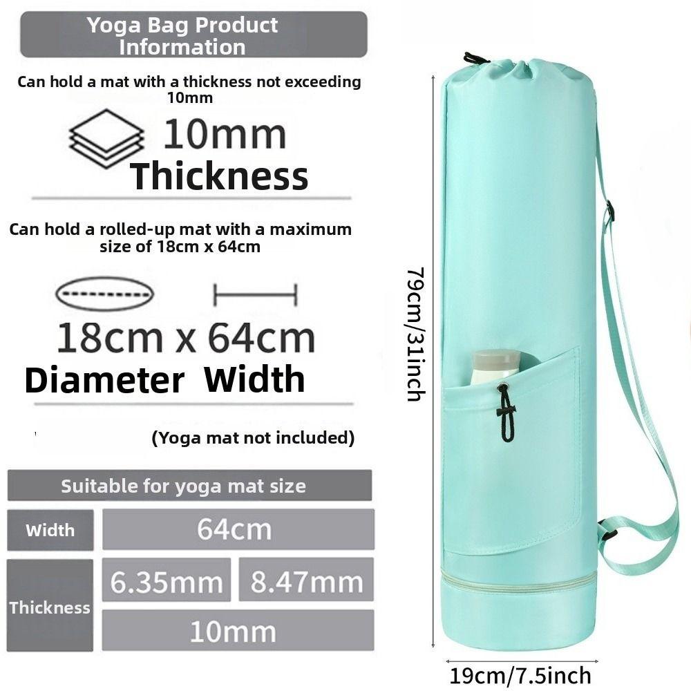 Adjustable Strap Fitness Mat Carrier Large Capacity Gym Yoga Bag Yoga Mat Storage Bag Sports Yoga