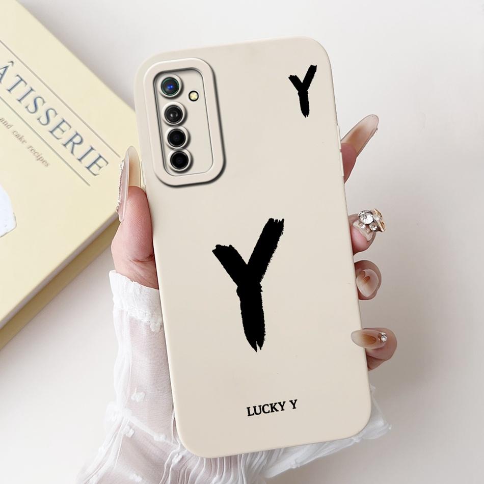 Чехол для телефона Realme X2 XT со счастливой начальной буквой Для Realme XT X2 Мягкий силиконовый противоударный чехол