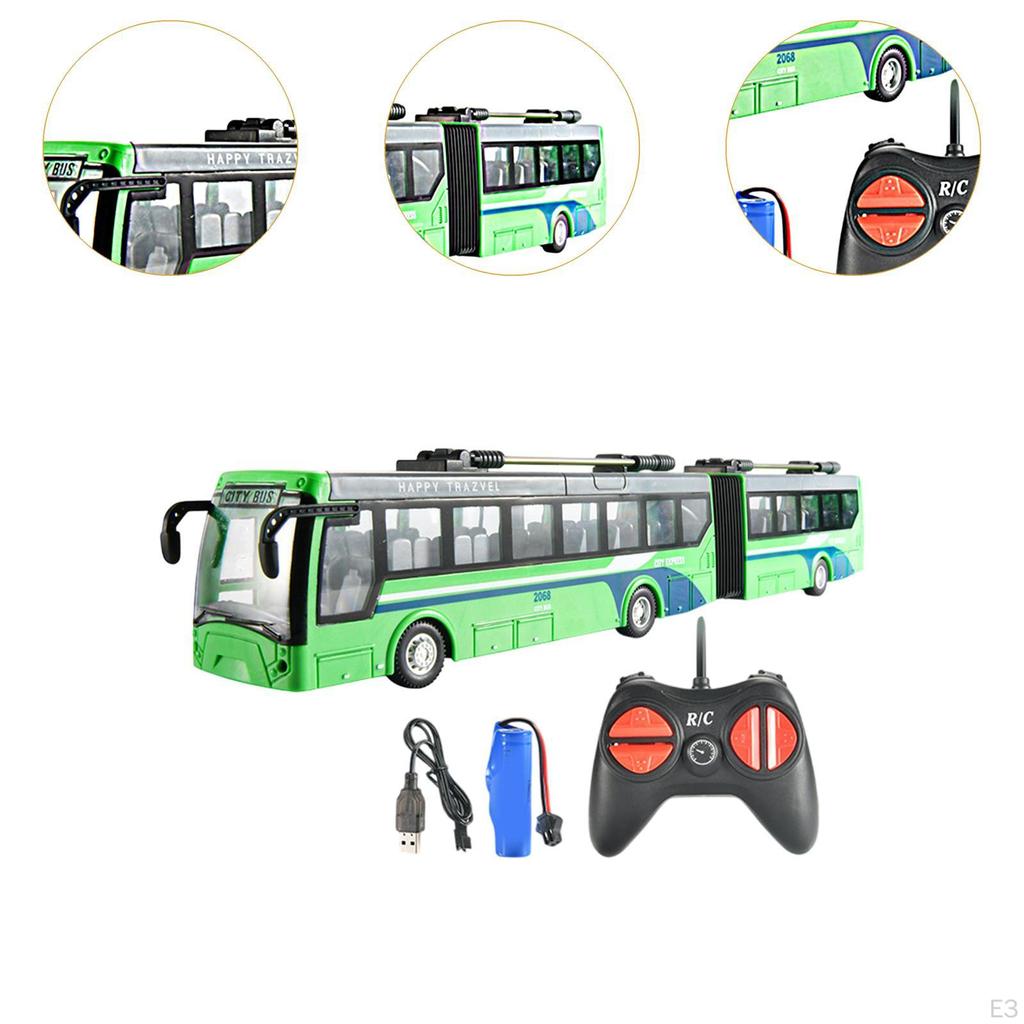 Remote Control Bus Birthday Gift Classic for Ages 3 4 5 6 Years Old Kids