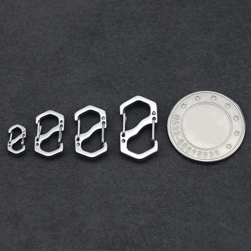 Пряжка для рюкзака из нержавеющей стали S-образный карабин с замком для мини-рюкзаков для отдыха на природе, крючок для багажа, противоугонный ключ-замок
