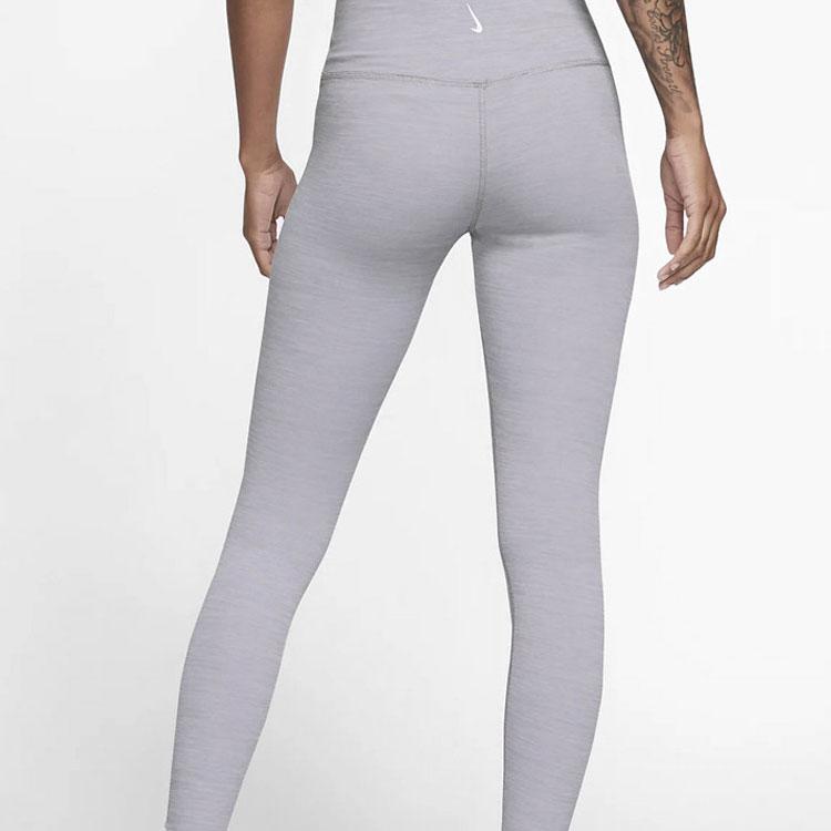 Nike Yoga Luxe Infinalon Укороченные леггинсы с изображением акулы, женские плавки, серые CJ3802-073