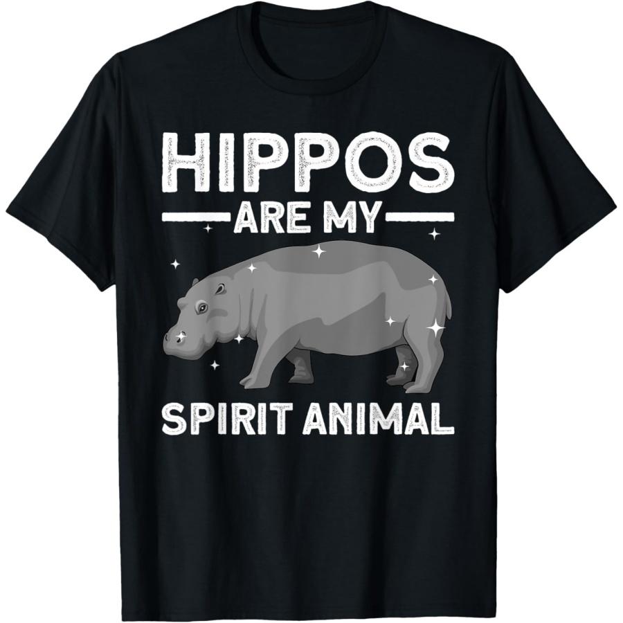 Funny Hippopotamus Design For Men Women Animal Hippo Lover T-Shirt