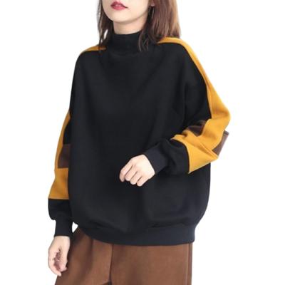 Pullover High Split Long Plus Relaxed Perfect for and Winter Women's Sweatshirt, Hoodie, Fleece-Lined, Neck, Detail, Slit, Casual, Sleeves, Sizes,