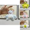 Adorable Long-haired Yeti Plush Keychain Cute Monster Doll Bag Charm For Kids