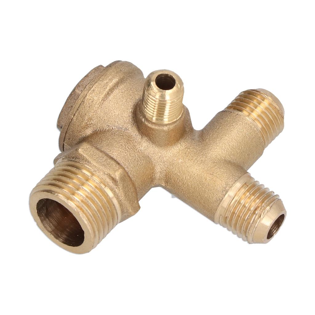 Компоненты для замены клапана воздушного компрессора Латунный 4-ходовой двойной трубный обратный клапан