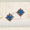 Savezone01 London Blue Austrian Stone Earrings Le366 (15805535)