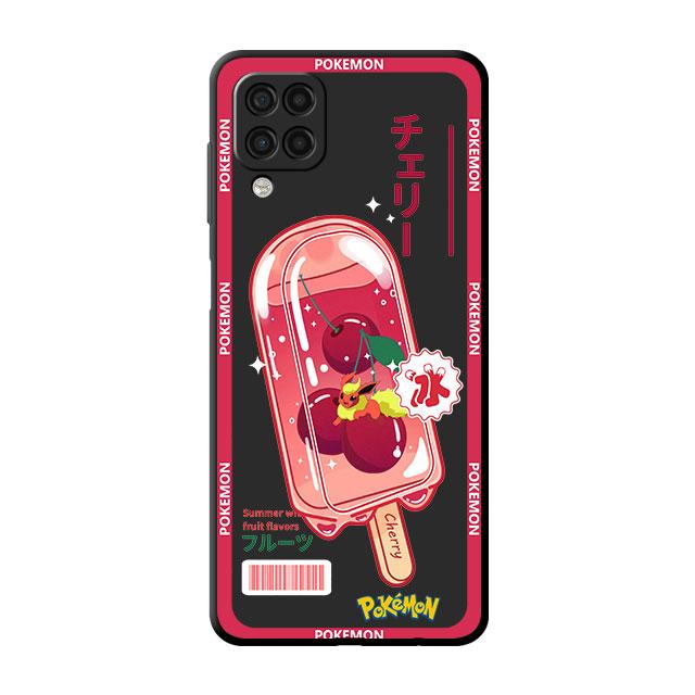 Чехол Pokemon IceCream Pikachu для Samsung Galaxy A52 A12 A32 A51 A21s A71 A13 A53 A22 A31 A72 A03 A02s A41 черный чехол для телефона