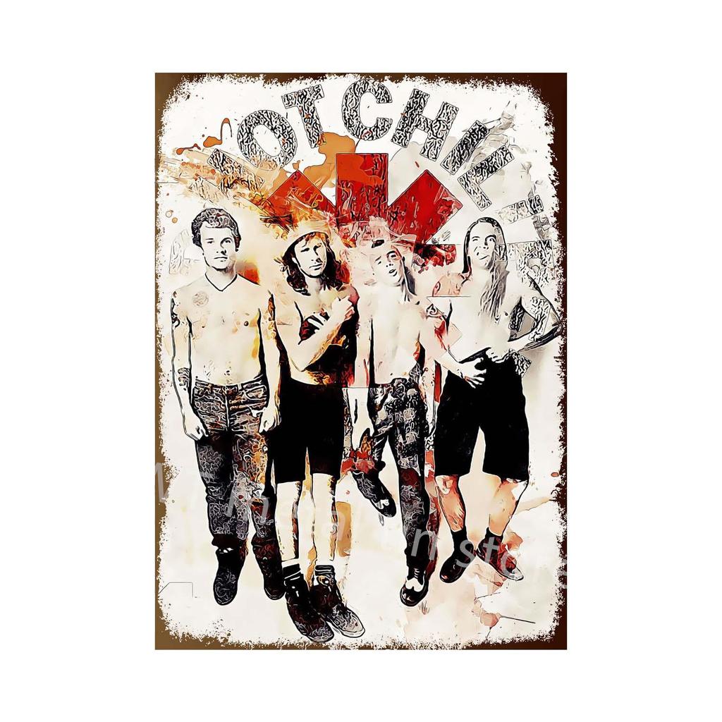 Ретро-плакат музыкальной группы, металлическая табличка, жестяная табличка, винтажная рок-н-ролльная тарелка для домашнего бара, декоративные наклейки, декор стен гостиной