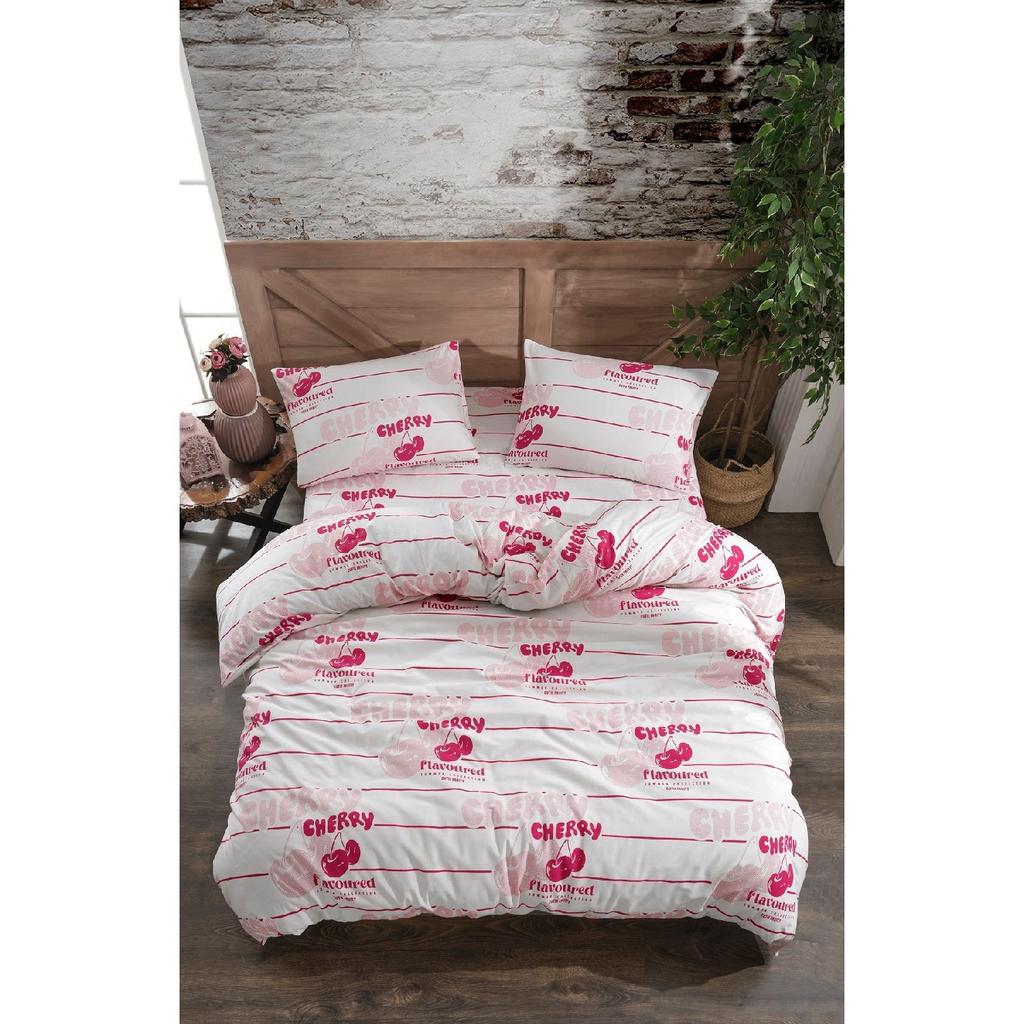 Tiles Single Patterned Duvet Cover Set, Elastic Sheet And 1 Pillowcase