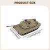 1/72 Модель танка M1A2 Коллекционная статуэтка Образовательный настольный декор Колесная транспортная игрушка для мальчиков