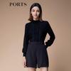 PORTS Women's 2024 Autumn/Winter Mock Neck Sweater