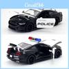 Модель автомобиля из сплава 1:Модель Shelby Gt350 Полицейская машина в масштабе 32 со звуком и светом для детей