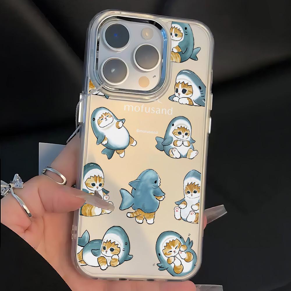 Новый милый чехол для телефона с котиками M-mofusands для Samsung Galaxy S25 S24 S23 S22 S21 S20 Note20 FE Ultra Edge Plus 4G 5G Прозрачная крышка