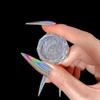 Лазерный порошок для гальванизации ногтей, разноцветный радужный порошок-хамелеон, ультратонкий лазерный волшебный зеркальный блеск для ногтей