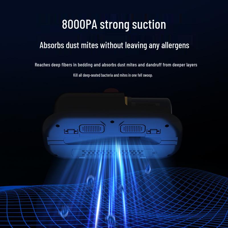 Беспроводной УФ-пылесос для удаления клещей и пыли с кровати
