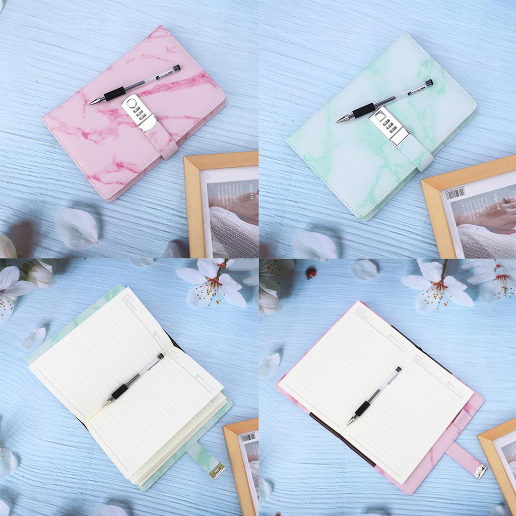 Записная книжка формата А5 с защитой от пароля, обложка из искусственной кожи, блокнот, дневник, офис, школьные принадлежности