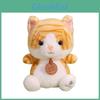 Плюшевая игрушка-кошка с наполнителем из полипропиленового хлопка для детей и коллекционеров