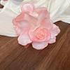 Элегантная винтажная заколка-краб для волос с цветочным узором, большой пластиковый аксессуар для волос в форме цветка для женщин, модный головной убор для повседневной носки и вечеринок