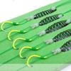 5pcs/set Fluorescent Green Strong Sharp Spring Hooks High Carbon Steel Fishing Hook for Saltwater Freshwater Fishing 8# -13#