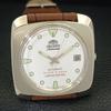 USED ORIENT AUTOMATIC 46941 VINTAGE JAPAN MENS WHITE COLOR DIAL WATCH A702219-5 R123-a702219