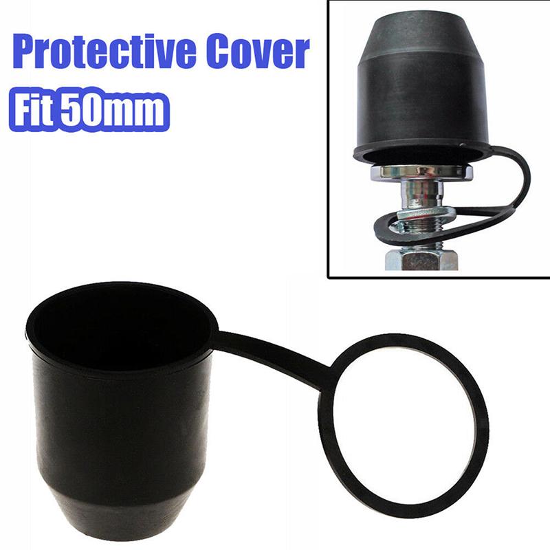 1X Pvc Black Tow Bar Ball Towball Cover Cap Towing Hitch Trailer Protection Cap