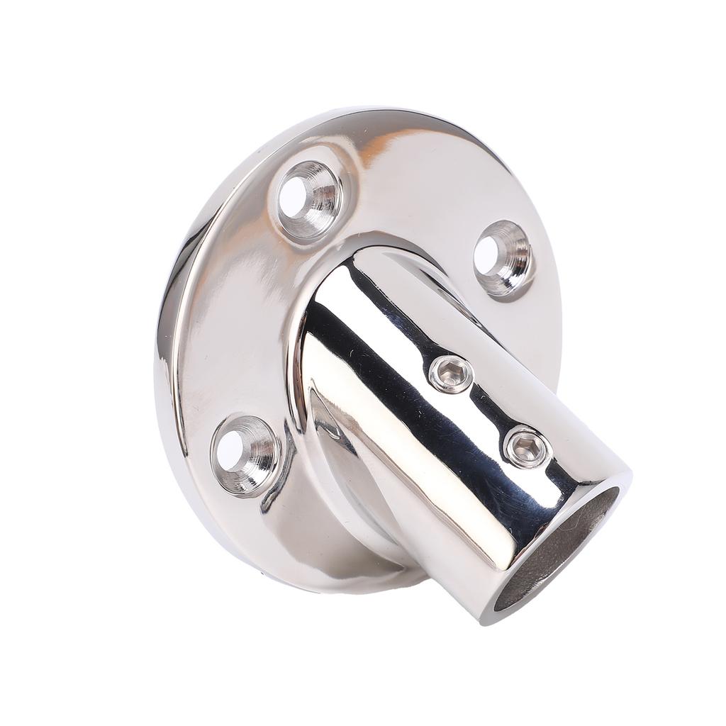 Boat Hand Rail Fitting Stainless Steel 45 Degree Round Base Tube Marine Hardware Flange Base Deck Railing