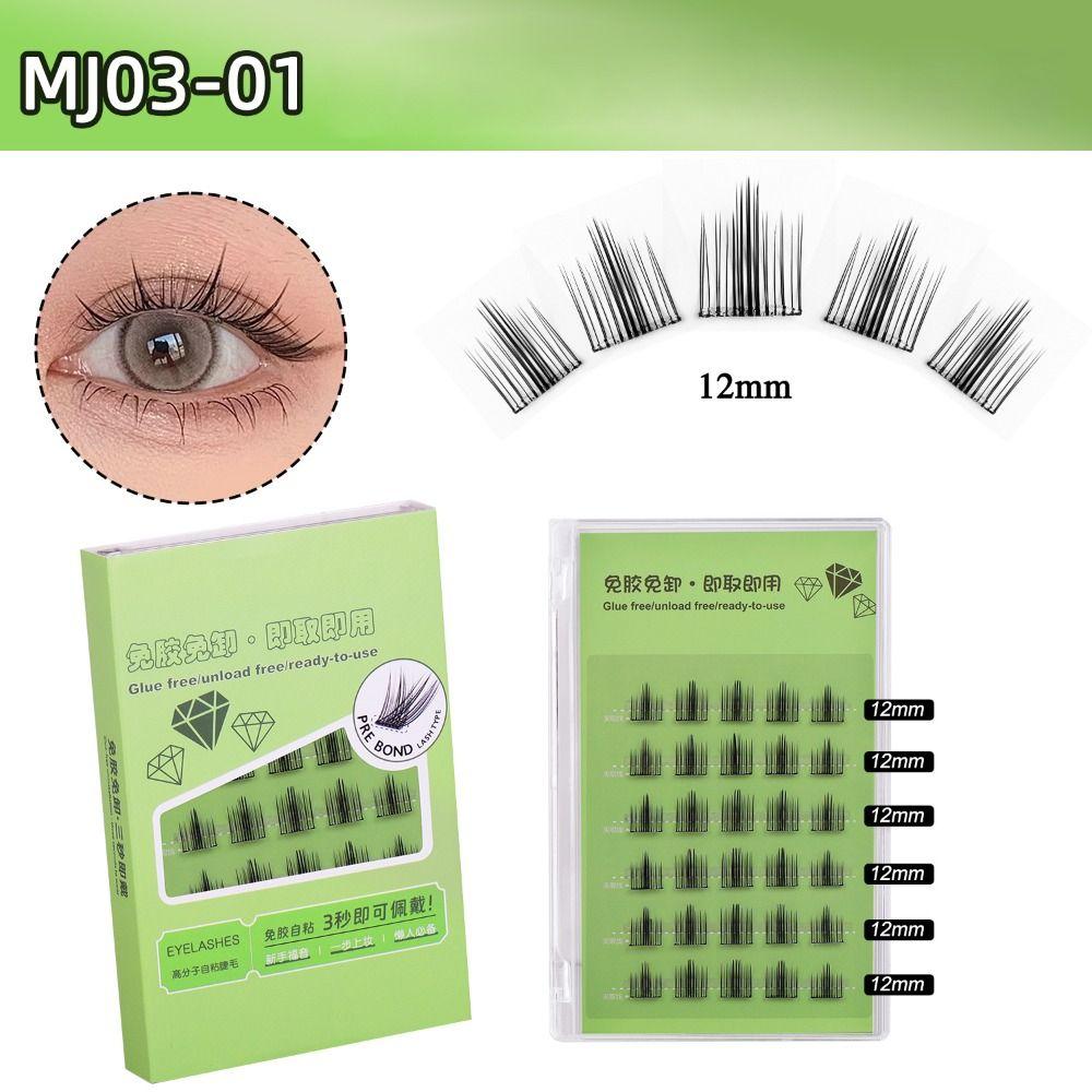 Мягкие пучки для наращивания ресниц, самоклеящиеся ресницы без клея, накладные ресницы, наращивание ресниц