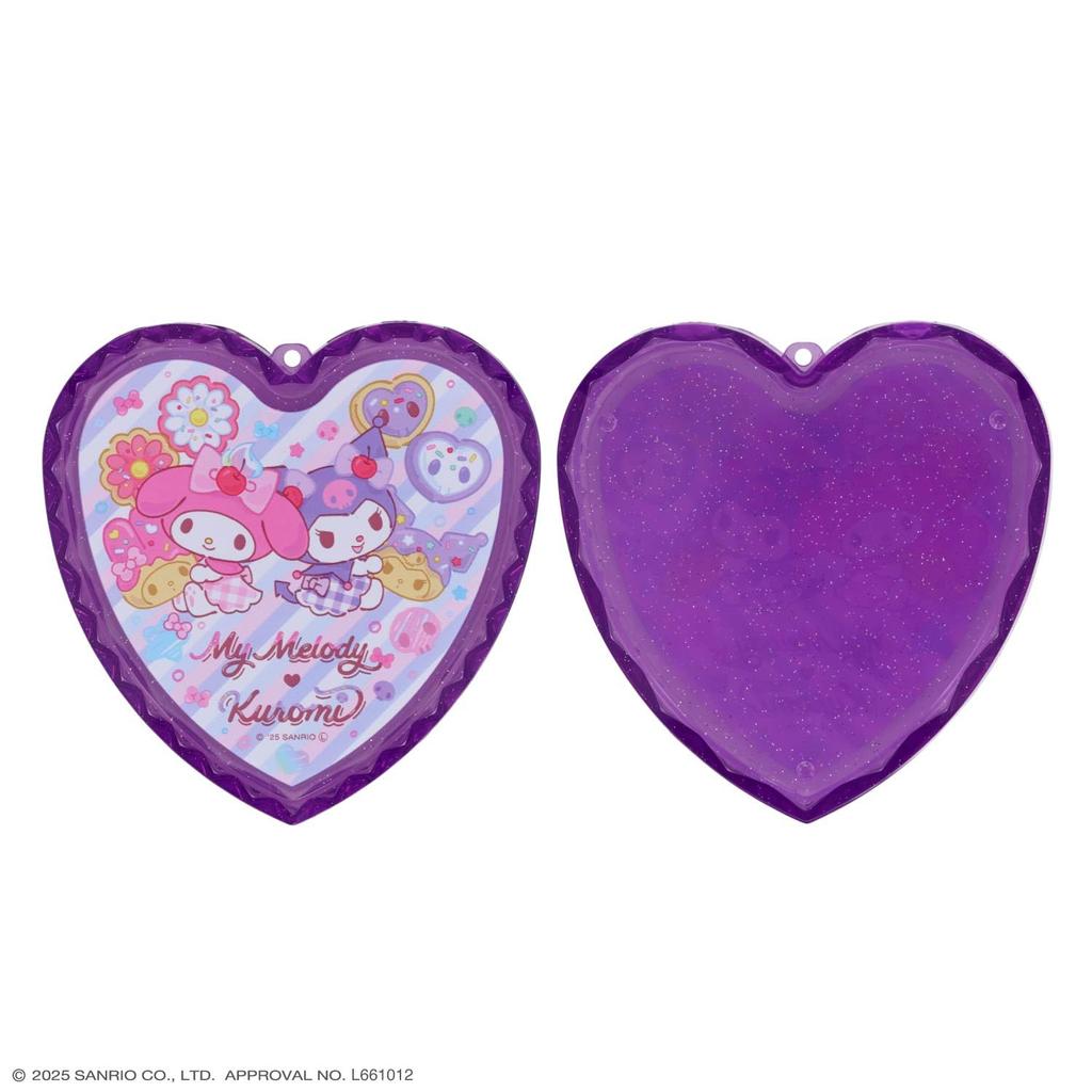 SHOBIDO Sanrio Набор косметики в форме сердца для губ и ногтей с персонажами Sanrio Мелоди Кидс, Кэр, (Мой и Куроми)