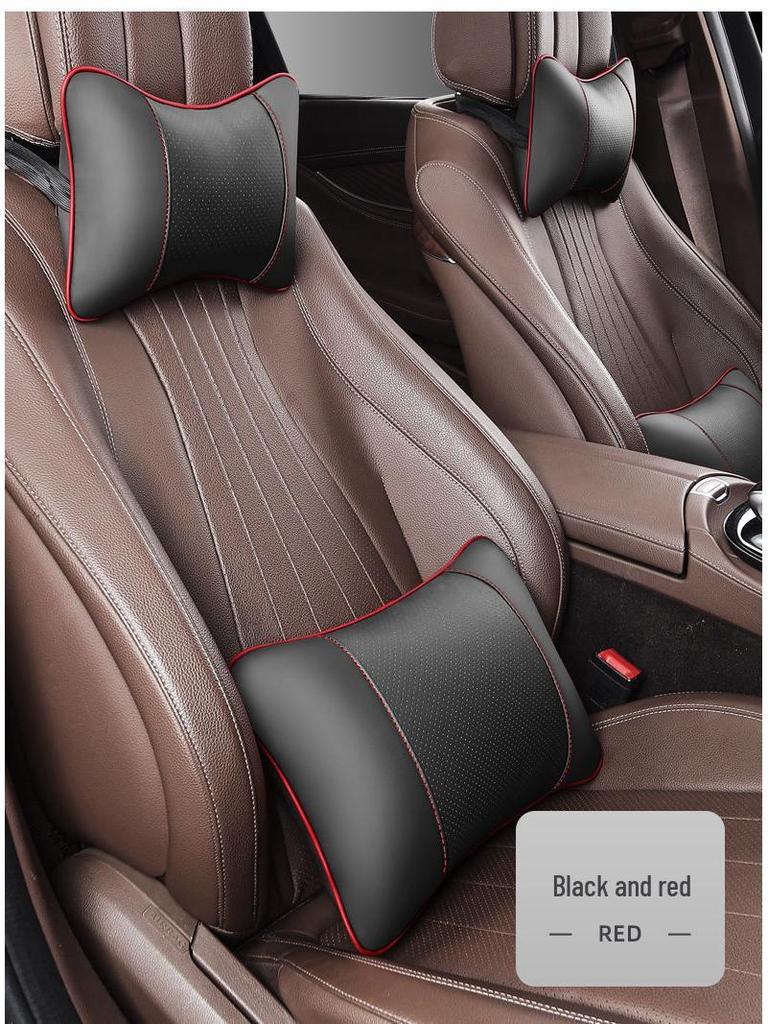 Комплект подушек для подголовника, шеи и поясницы для поддержки спины