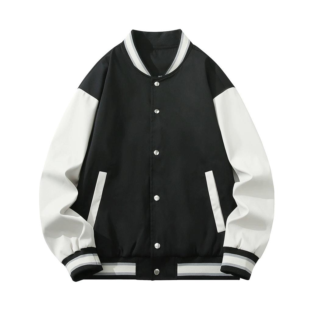 Men Varsity Jackets Baseball Coat Stand Collar Long Sleeve Jackets Man Casual Outerwear Plus Size 8Xl 9Xl 10Xl