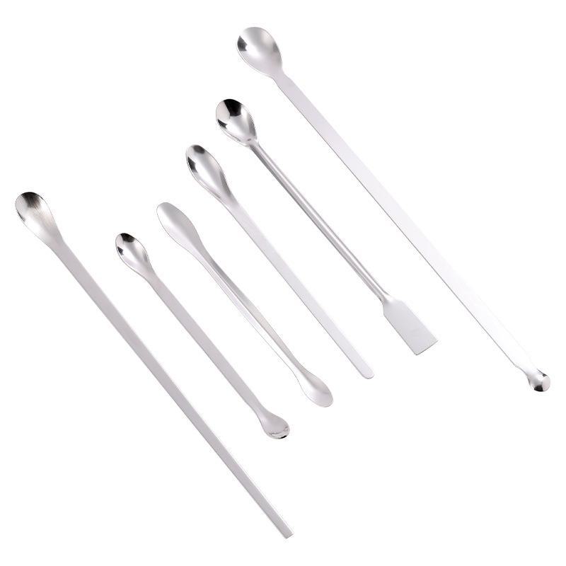 Медицинская ложка из нержавеющей стали для упаковки косметики — вариант с одной или двумя головками