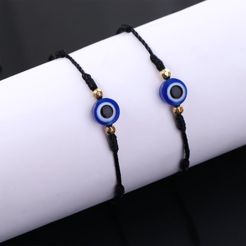 Blue Eye Blue Eyes Blue Eye Bracelets Braided Hand Ropes Hand-woven Bracelets Couple Bracelets