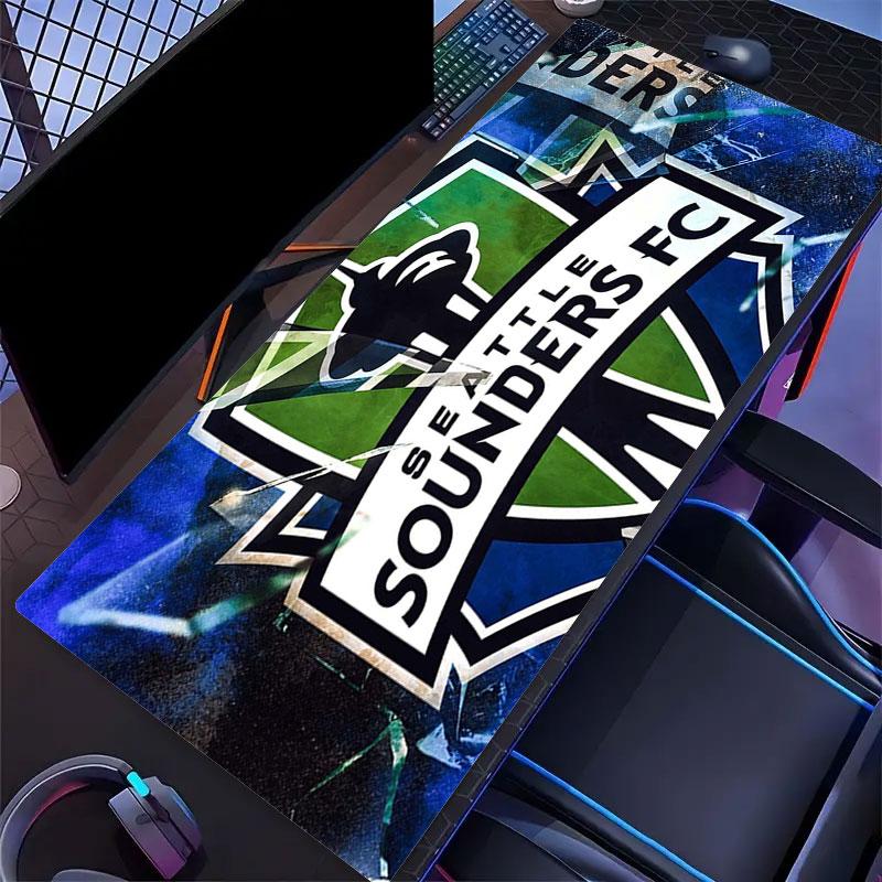 FC Seattle Sounders Mouse Pad, Large Gaming Desk Mat, Non-slip XXL Mousepad for Laptop & Tablet, Mini PC Playmat with Stitched Edges