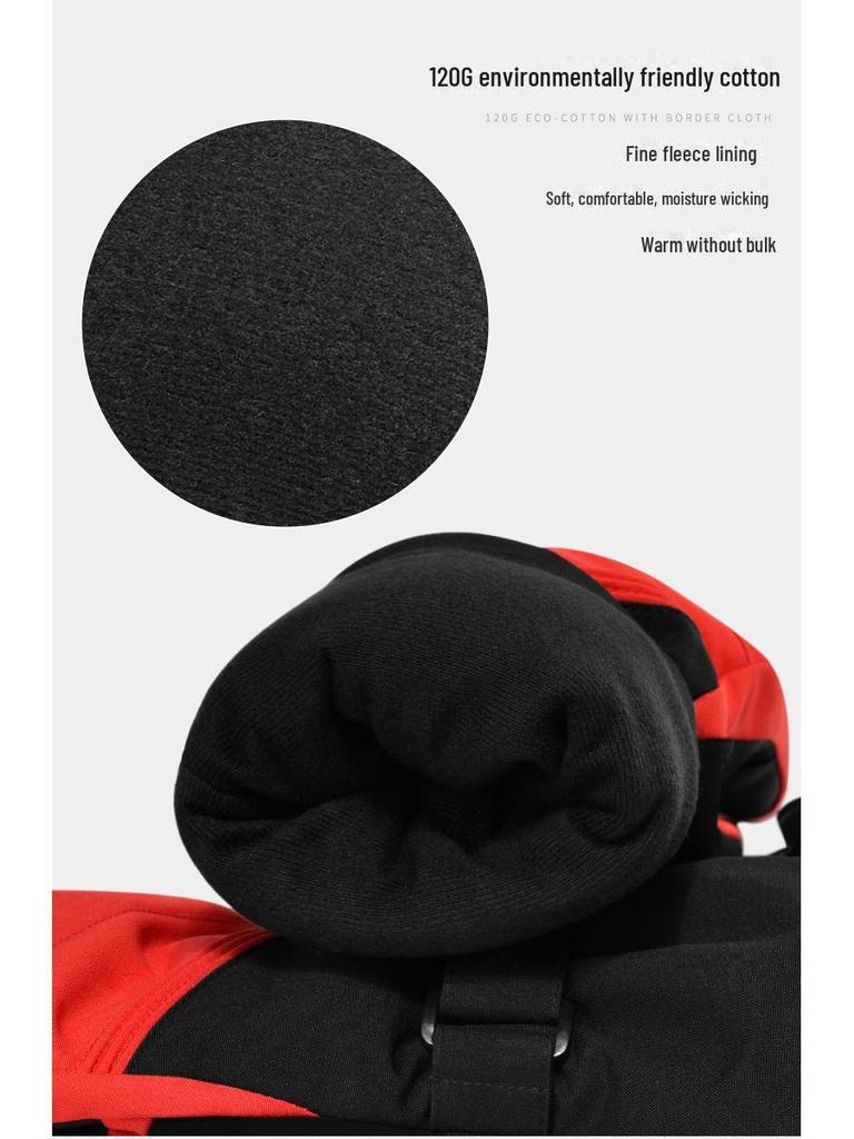 Boden 1384 Winter Ski Gloves: Warm, Cold-Resistant, Touchscreen Compatible, Plus Velvet Lining for Single and Double Board Use