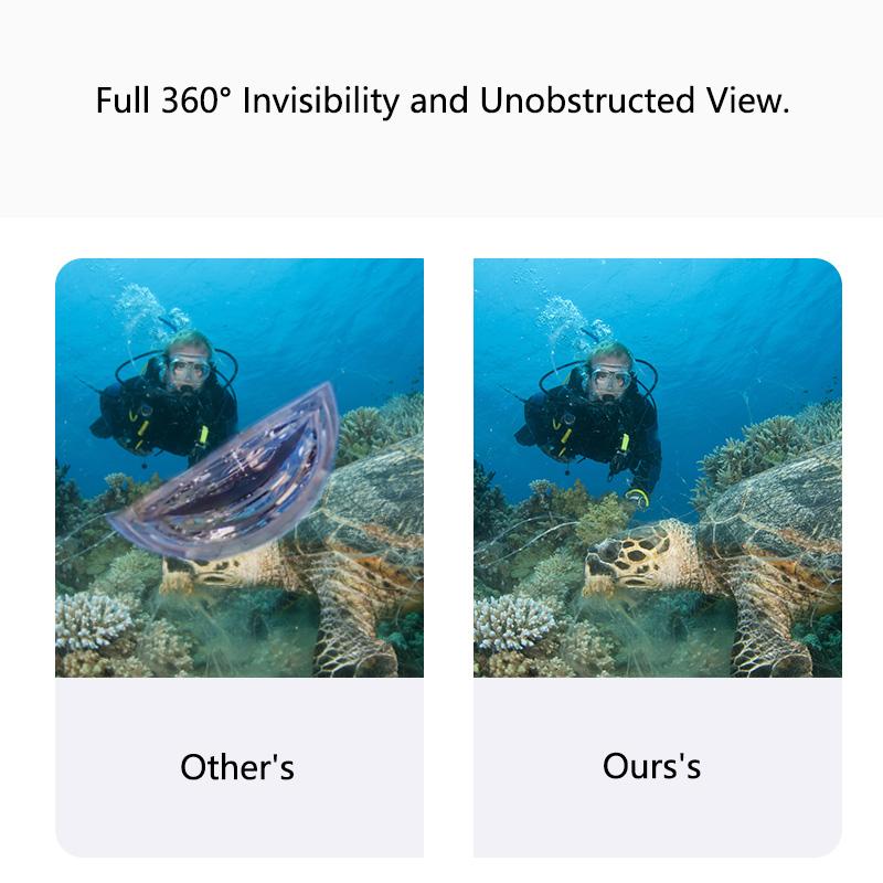 Водонепроницаемый чехол Полностью невидимый бокс для дайвинга 50 м Подводный корпус Защитная крышка для экшн-камеры Insta360 X4