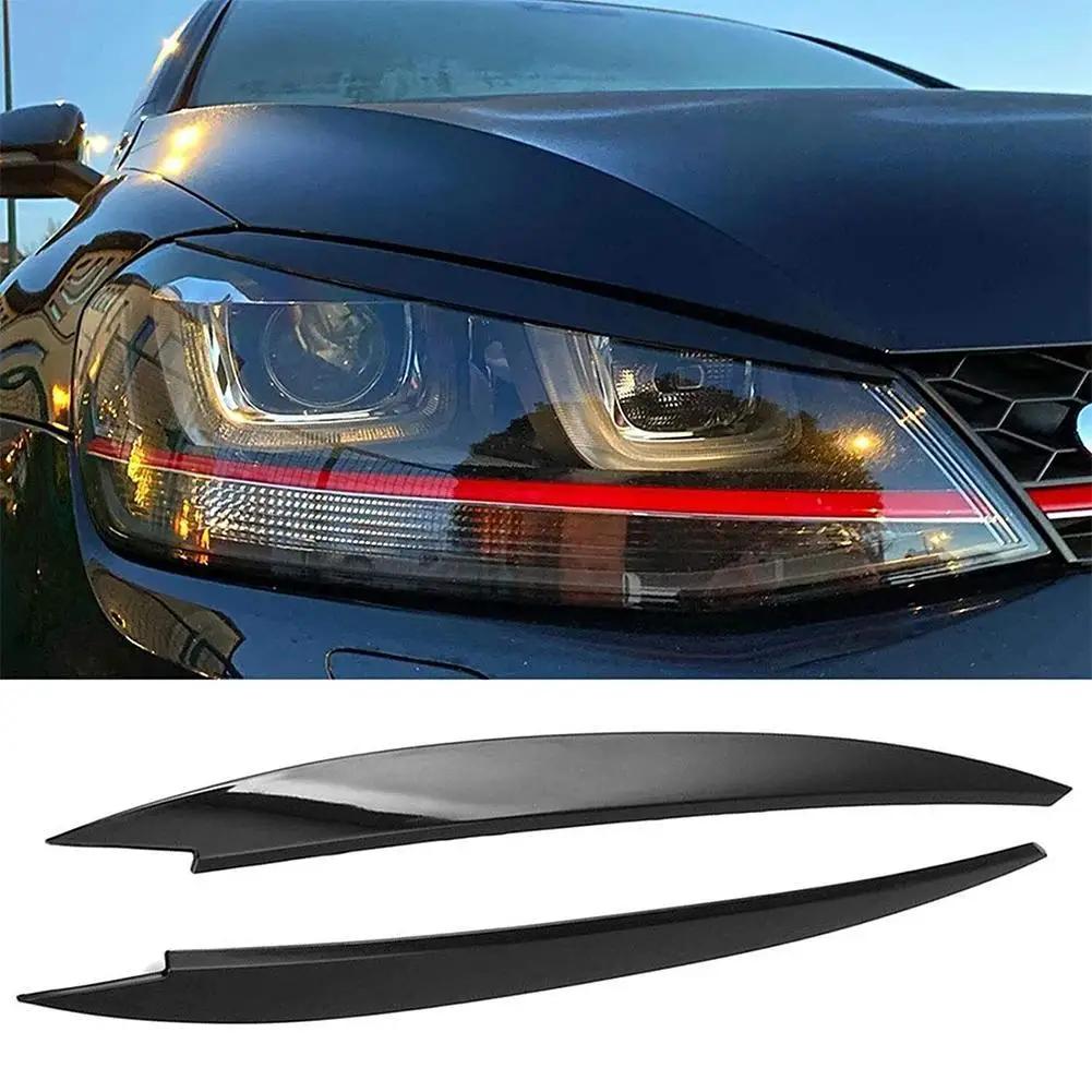 Накладки на веки фар для Volkswagen Golf 7 7.5 VII GTD R MK7 MK 7.5 2011-2015, привлекательные наклейки