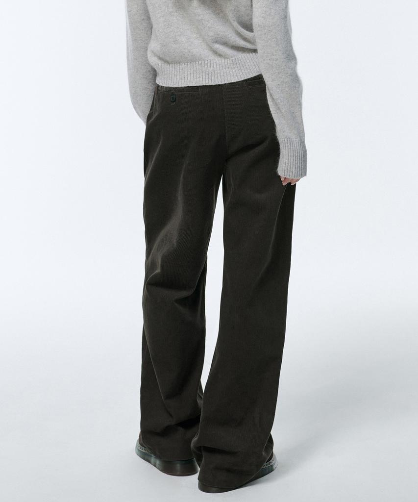 MUSINSA STANDARD WOMAN Women'S Wide Corduroy Pants [Dusty Khaki]