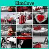 Scenery Painting Diy Diamond 5d Blackwhite Red Diamond Embroidery Mosaic Full Round Drill Handcrafts Art Gift Home Decor