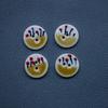 20mm Handmade Ceramic Buttons for DIY Accessories and Jewelry