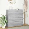 VidaXL Buffet Sonoma Grey 100x35x99 Cm Engineered Wood, Storage Cabinet, Entryway Furniture, Accent Furniture, Furniture of 3328494