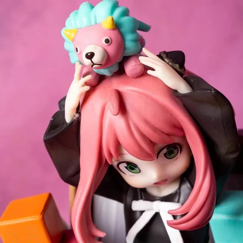 Фигурка Ани Форджер Статуэтка Аниме Spy X Family Каваи Аня Экшн-фигурка Скульптура Украшение для стола Гостиной Домашние аксессуары