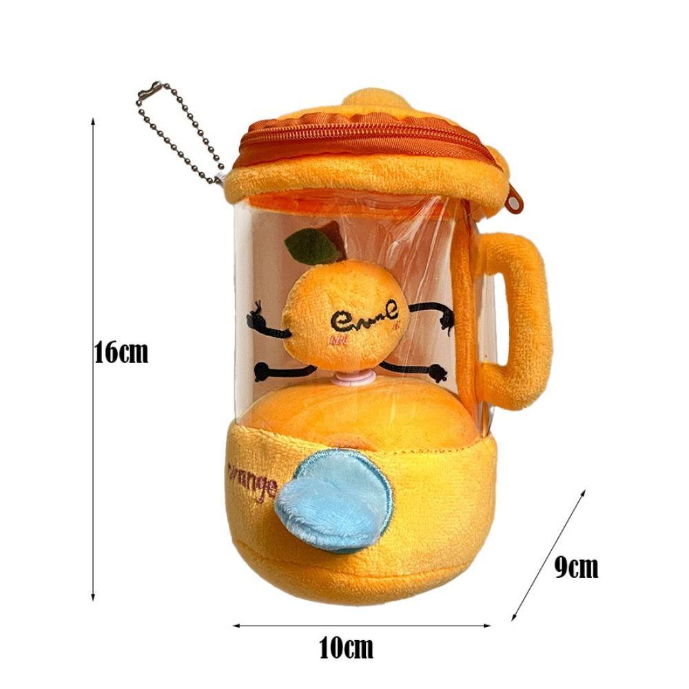 Fruit Juicer Plush Toy Fun Drawstring Rotating Plush Toy Watermelon/Orange/Banana Blender Toy Creative Children's Gifts