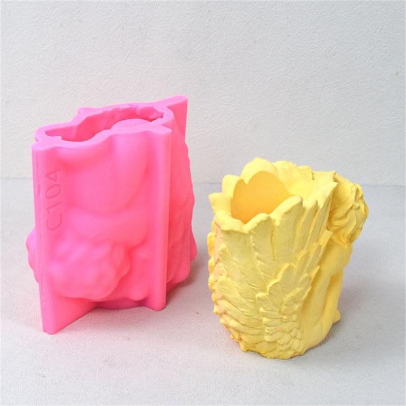 Силиконовая форма для суккулентов, форма для цветочных горшков в виде девочки, форма для свечей, подставка для ручек, органайзер для макияжа, формы для эпоксидной смолы