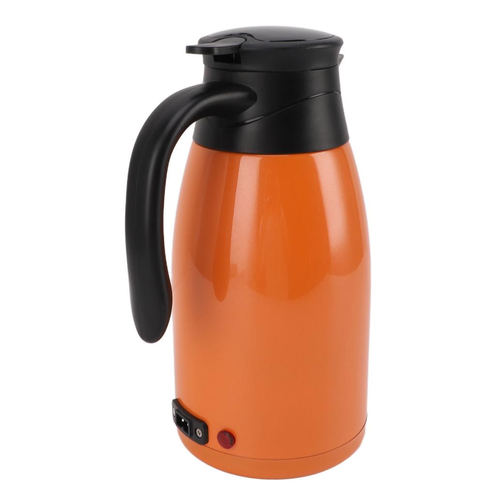 1400 мл автомобильный электрический чайник из нержавеющей стали 24 В 180 Вт герметичный оранжевый автомобильный чайник для чая
