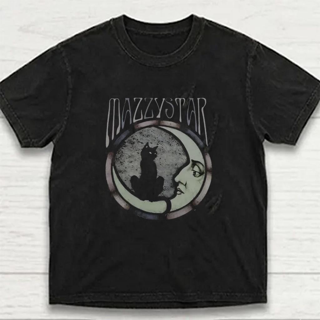 Mazzy Star, T shirt with a worn look, Unisex,collection T-Shirt Mens Kids