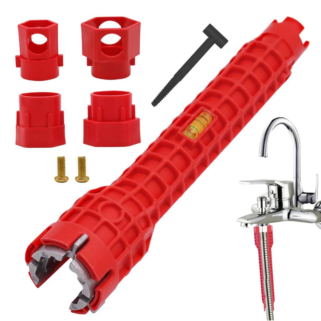 14 In 1 Wrench Sink Wrench Pipe Wrenches Faucet Sink Installer Kit Plumbing Spanner Installer Multifunction Hex Faucet Wrench