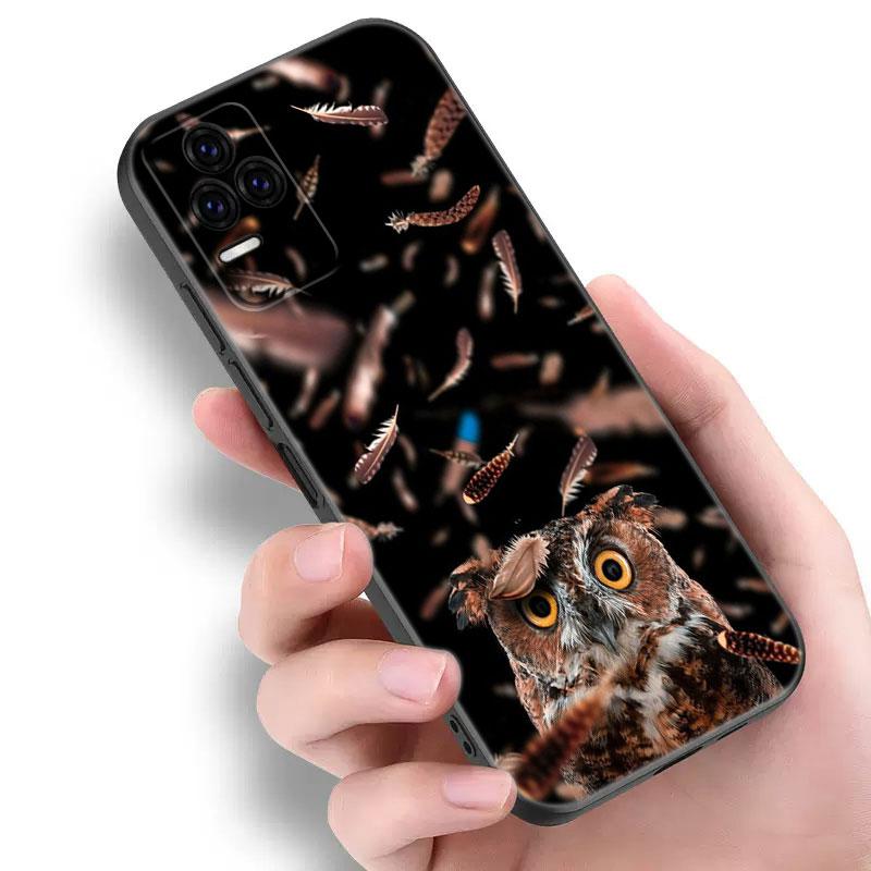 Чехол для телефона с милой совой и животным для Xiaomi POCO F2 F3 M2 M3 M4 X3 X4 Pro NFC F4 GT 5G F1 X2 C3 C31 C40 M5S, мягкий черный чехол из ТПУ