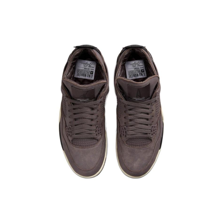 Кроссовки унисекс A Ma Maniére x Air Jordan 4 Retro Violet Ore Фиолетовые, средне-пепельно-черные DV6773-220