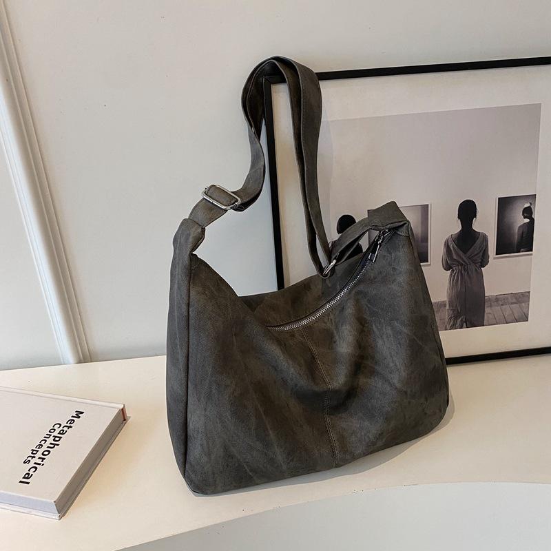 Сумка большой вместимости женская осень-зима 2025 новая модная нишевая дизайнерская на плечо сумка-мессенджер ретро женская сумка-тоут