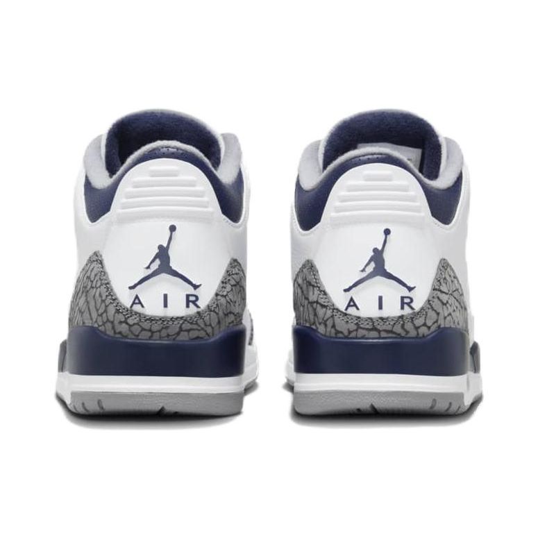 Air Jordan 3 Retro Midnight Navy Мужские кроссовки Белый цементно-серый Черный CT8532-140
